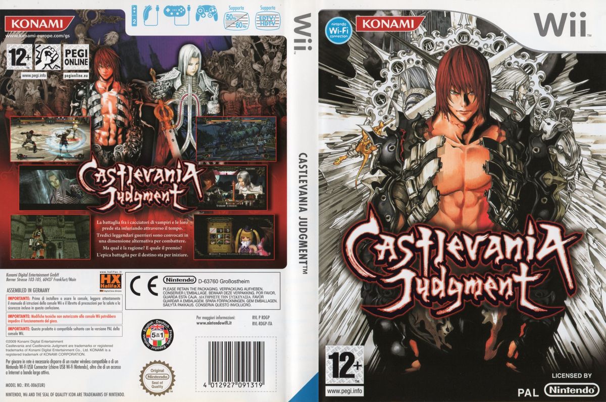 Castlevania Judgment box art for Wii